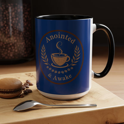 Anointed & Awake Coffee Mug - Perfect for Morning Rituals, Unique Gift, Coffee Lover's Delight, Personalized Drinkware, Spiritual Mug