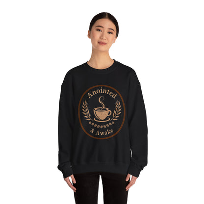 Cozy Coffee Sweatshirt - Anointed & Awake