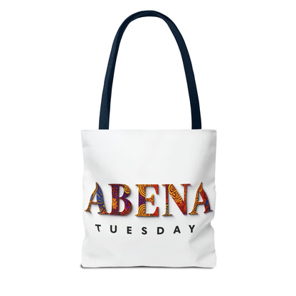 Abena Tuesday Tote Bag, Stylish Carryall, Gift for Her, Daily Use, Eco-Friendly, Fashionable Shopper's Bag, Personalized Tote