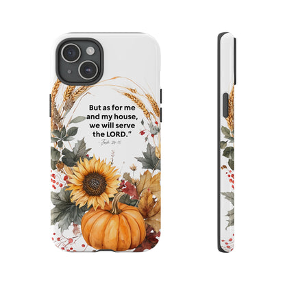 Fall-Themed Phone Case, Cozy Autumn Decor, Inspirational Quote, Pumpkin Design, Gift for Him or Her