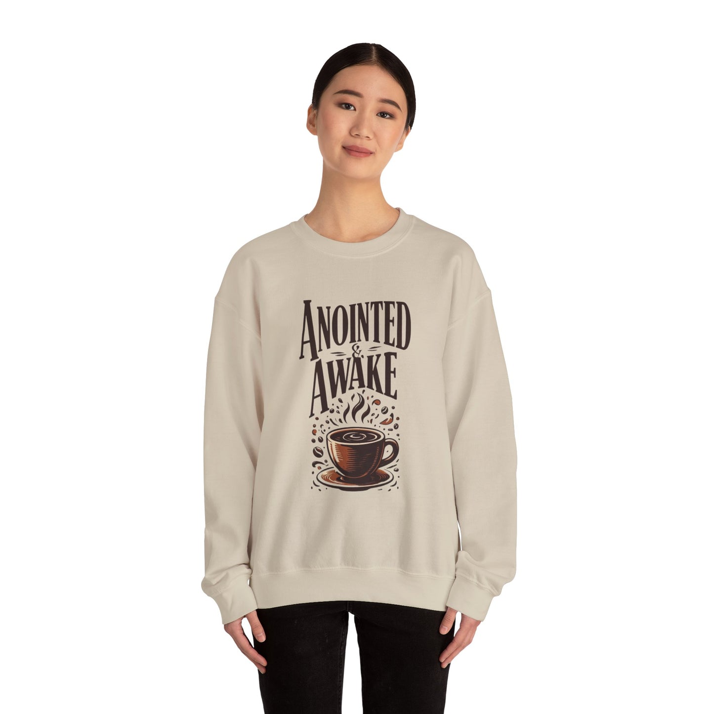 Coffee Lovers Unisex Sweatshirt - "Anointed & Awake" Cozy Crewneck for Daily Inspiration, Perfect Gift for Birthdays, Holidays, and [...]